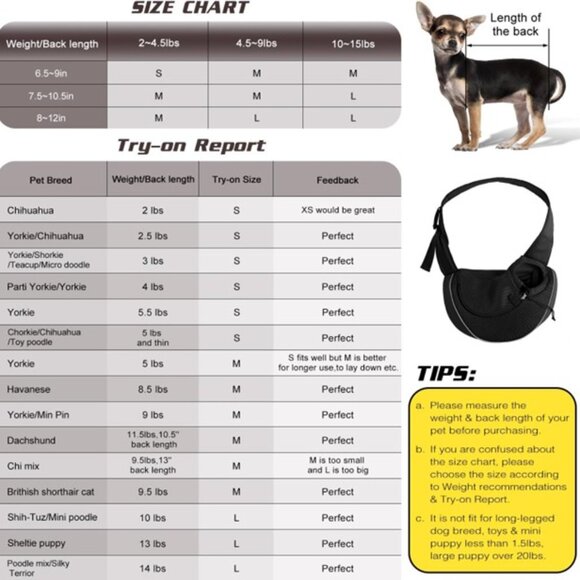 YUDODO Pet Dog Sling Carrier Breathable Mesh Travel Safe Sling Bag Carrier - Picture 4 of 9